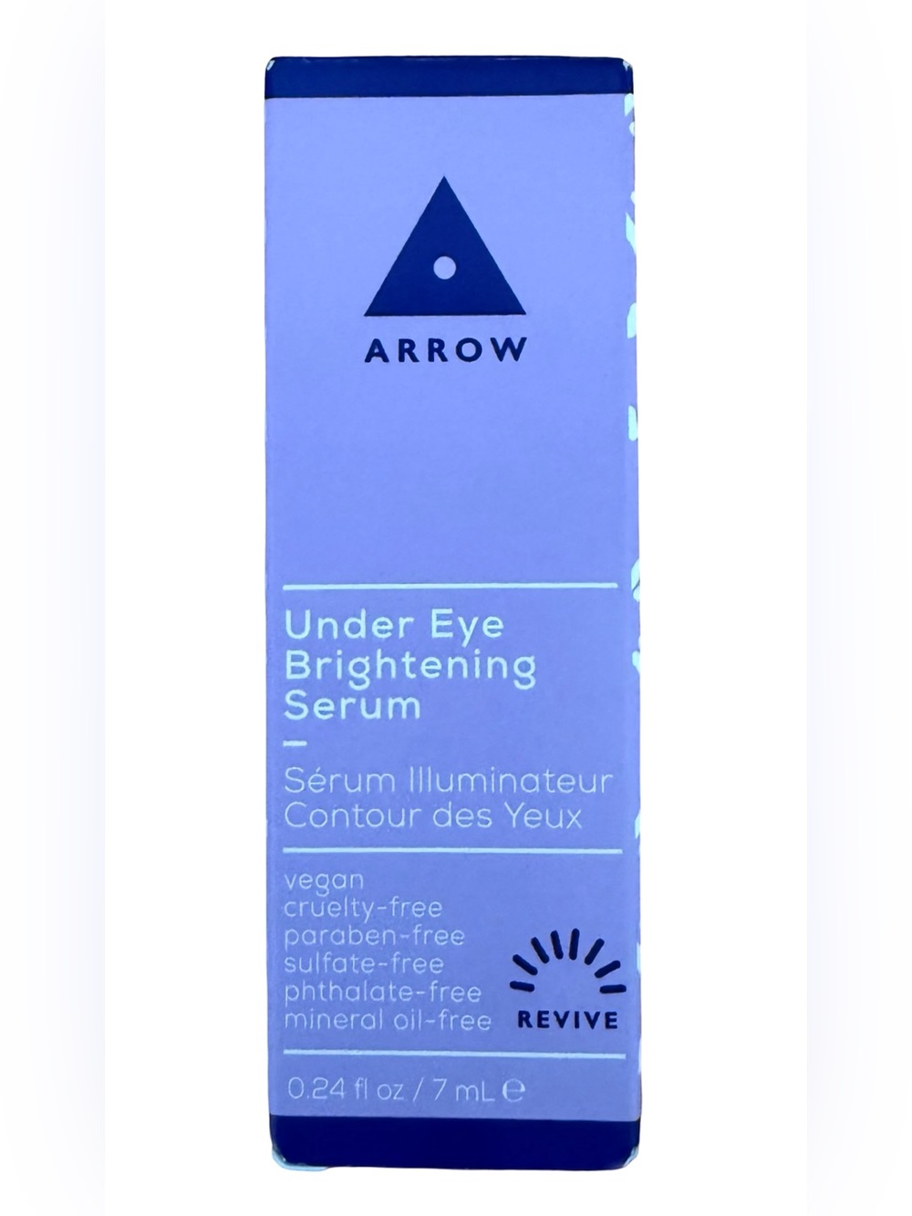 Arrow Under Eye Brightening Serum Skincare Vegan Cruelty Paraben Sulfate Free